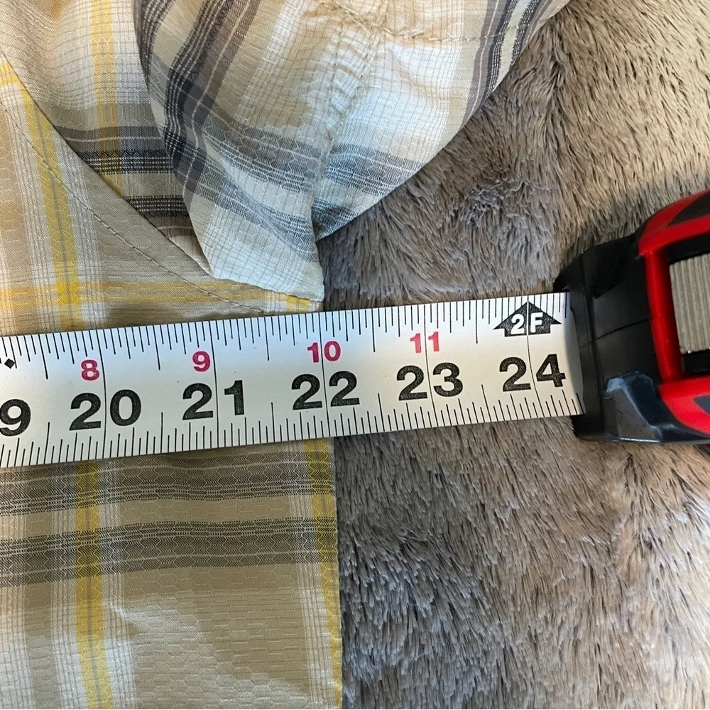The North Face Men Plaid Short Sleeve Shirt M Vented Performance Outdoor Hiking